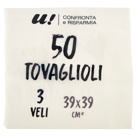 50 Tovaglioli 3 Veli U! Confronta e Risparmia